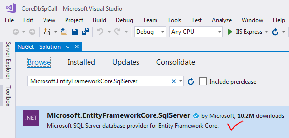 ASP.NET Core - Entity Framework Call Store Procedure