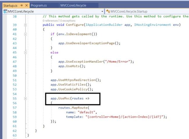 ASP.NET Core - MVC Request Life Cycle