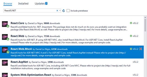 ASP.NET MVC 5 With React.NET And ClearScript V8 Engine