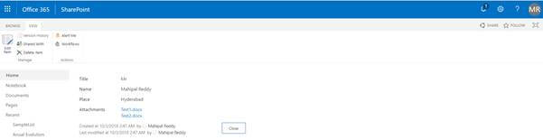 Attach Multiple Files To SharePoint List Item With Default Attachment Of New Form