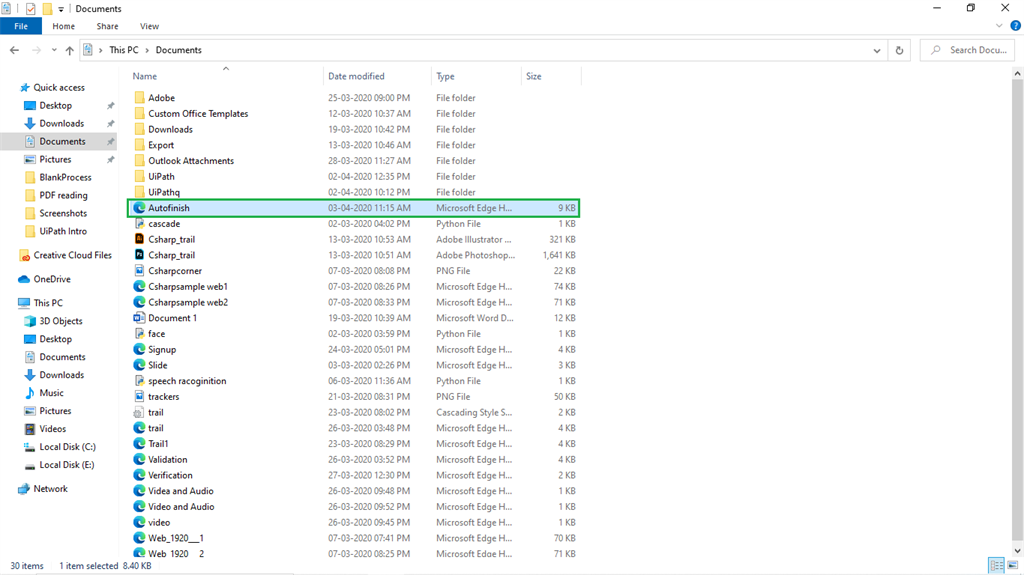 Auto Completing Field In A Web Page
