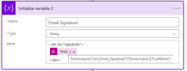 Create a signature