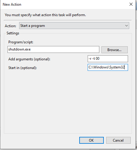 Automate Server Restart Using Task Scheduler