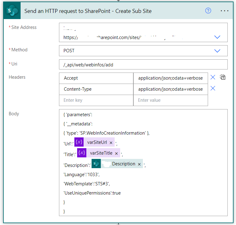 Automate SharePoint subsite Creation with Power Automate Flow