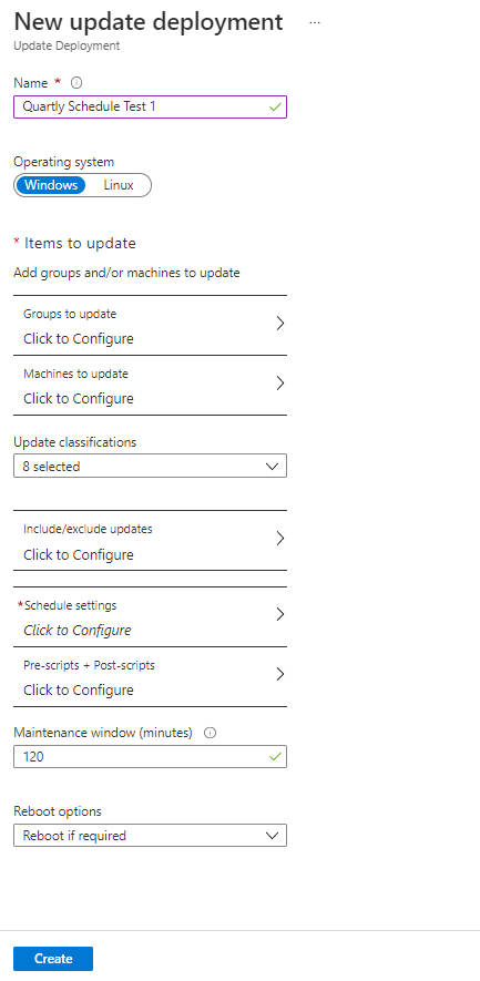 Automate Windows Update using Azure Automation Accounts