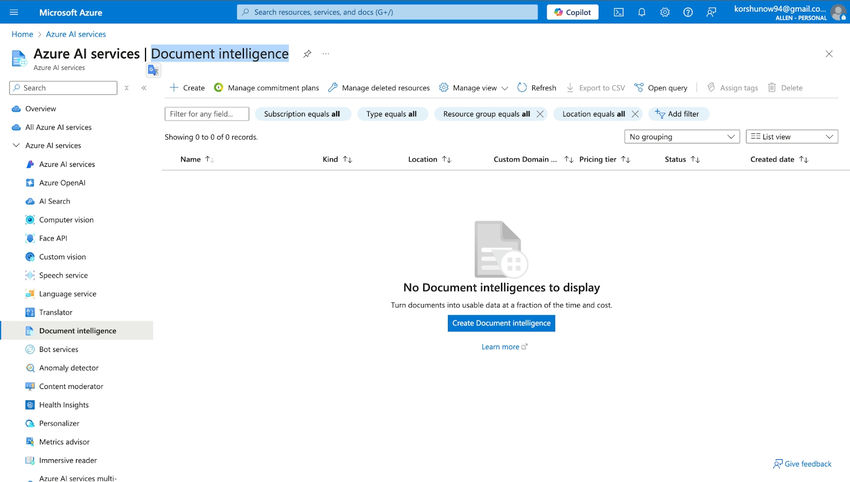 Document Intelligence