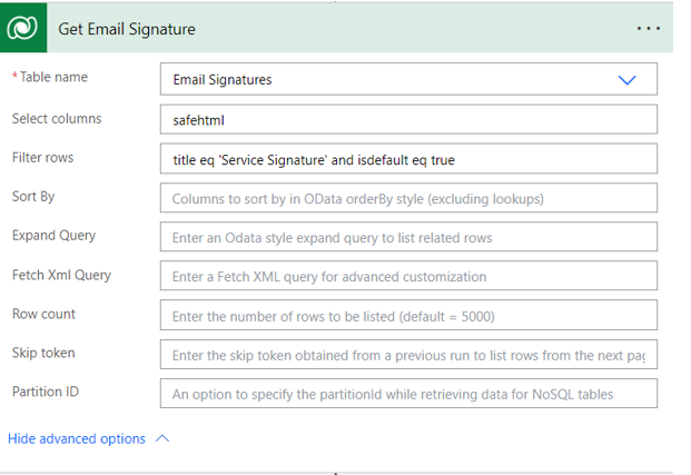 Get email signature