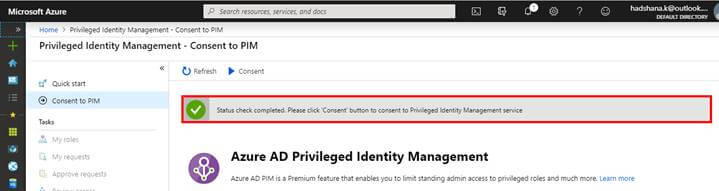 Azure Active Directory (Azure AD) Privileged Identity Management (PIM)