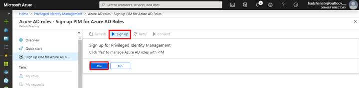 Azure Active Directory (Azure AD) Privileged Identity Management (PIM)