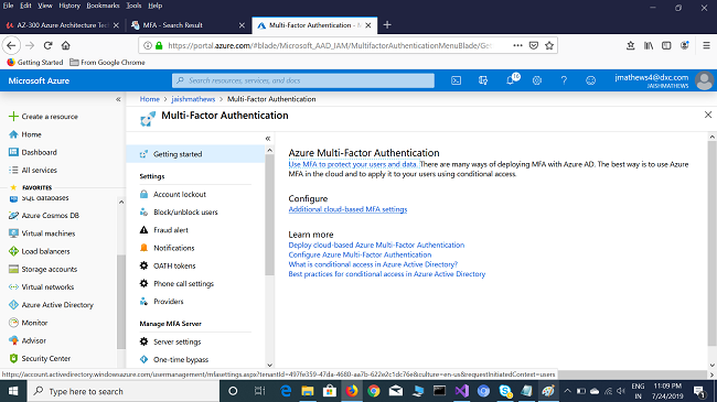 azure active directory mfa