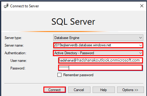 Azure Active Directory User/Group And Azure SQL Database