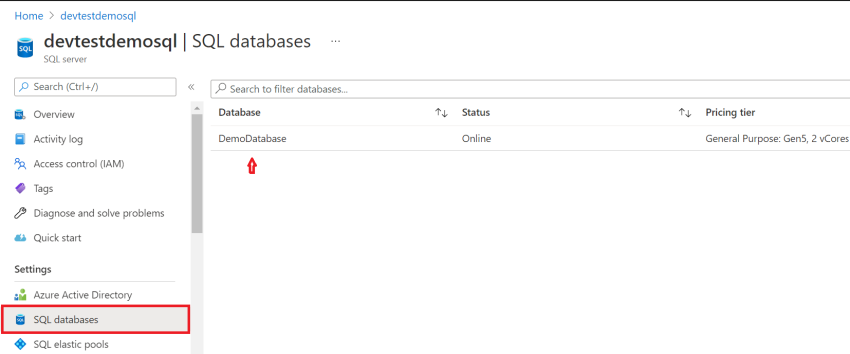 Azure AD Authentication For Azure SQL Server Managed Databases