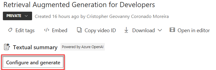 Configure and generate