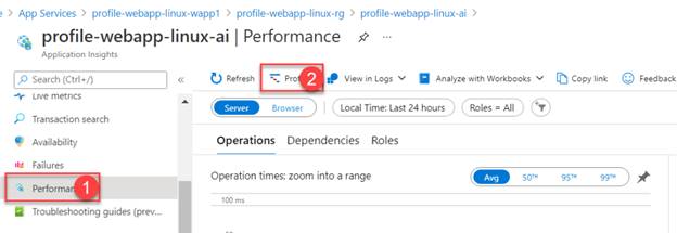 Azure App Service – Profile a .Net Core Application hosted in Azure App Service – Linux