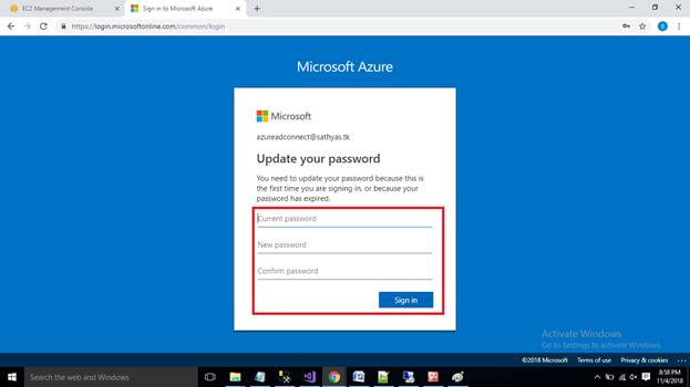 Azure AWS AD Users Sync Up - Install Azure AD Connect in Windows Server