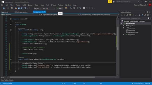 Azure Blob Storage Service - Uploading A Blob And Set Container ...