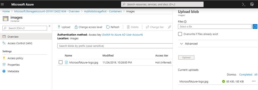 Azure Blob Storage With Security Using .NET