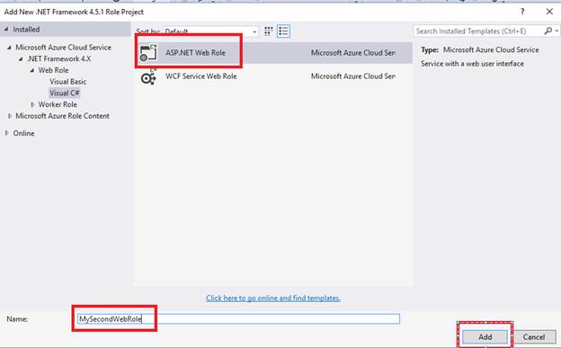 New Web Role Project