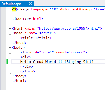 Azure Cloud Service - Create Staging Slot Using Azure Management Portal