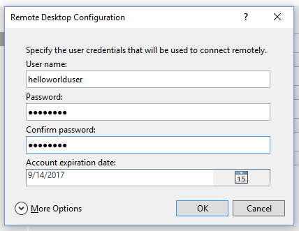 Azure Cloud Service - Enable Remote Desktop Using Visual Studio