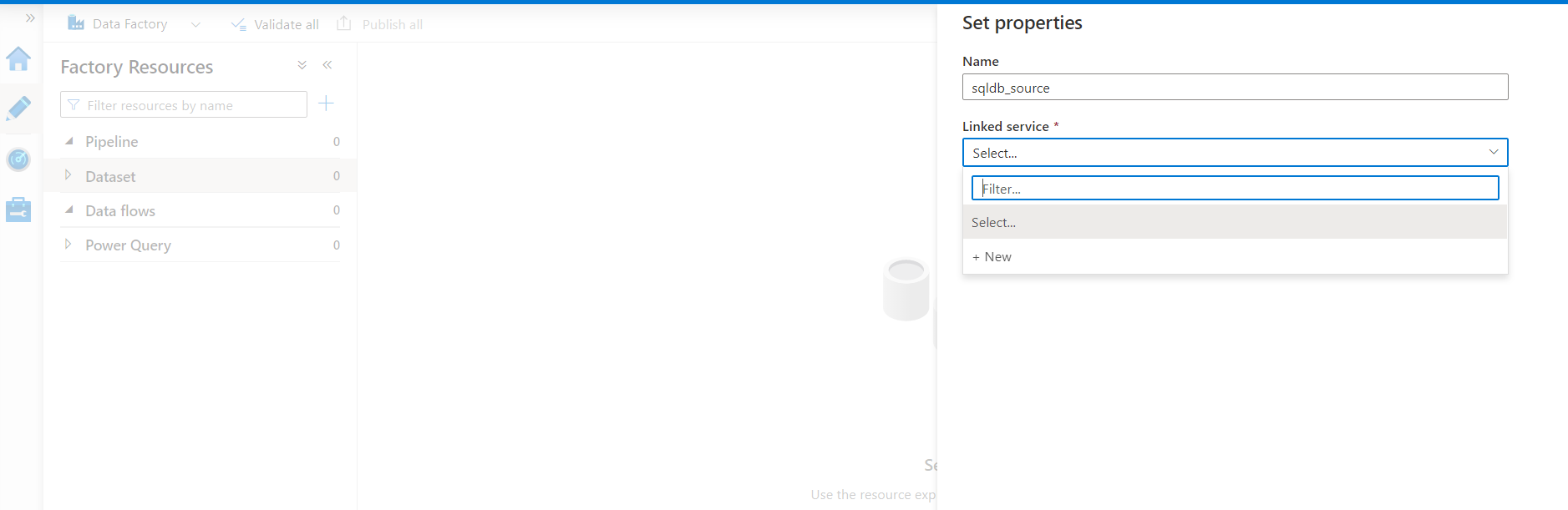 Create Azure Data factory