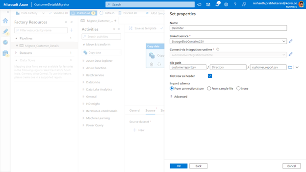 Azure Data Factory - Key To Migrate Data In Azure Cloud