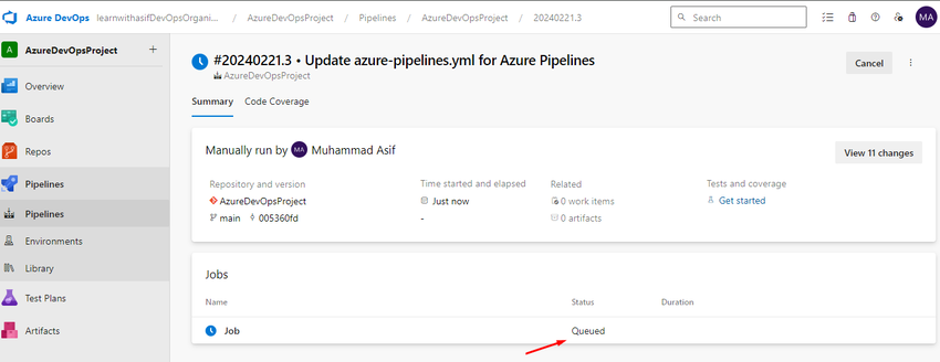 Azure DevOps project