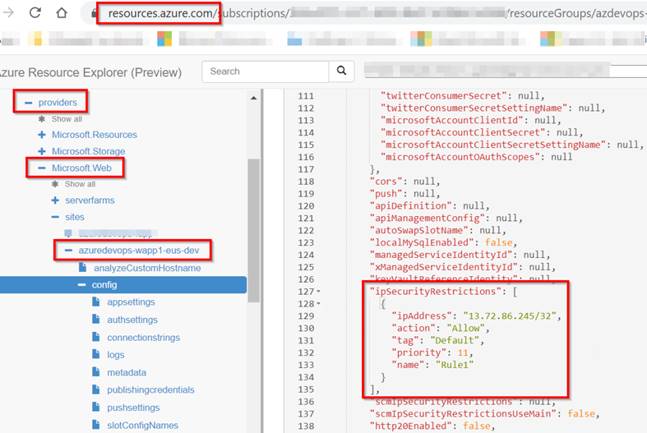Azure DevOps - Bulk IP Address Restriction Of Azure App Service Dynamically Using PowerShell