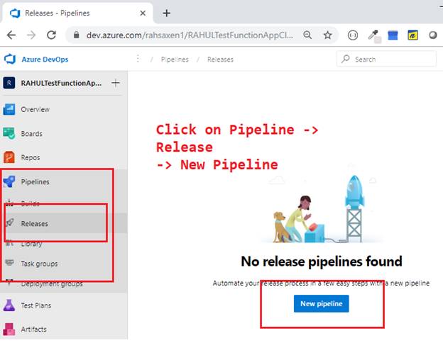 Azure DevOps - CI CD - Build And Release Pipeline - Azure Function