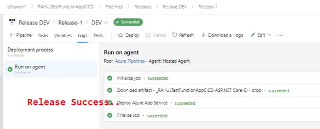 Azure DevOps - CI CD - Build And Release Pipeline - Azure Function