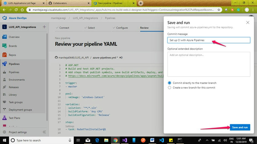 Pipeline YAML