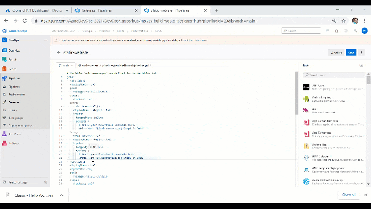 Azure DevOps - Convert Classic UI Pipelines To YAML Pipelines