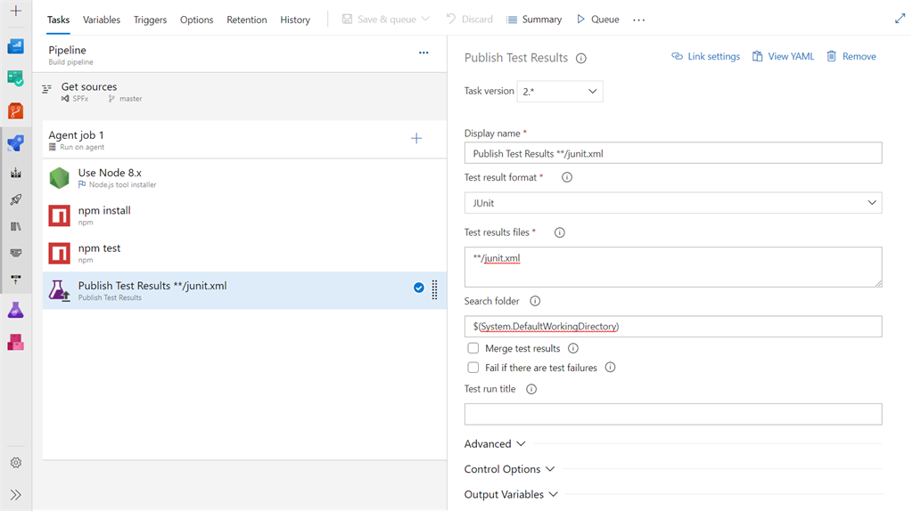 Azure DevOps For SPFx Unit Testing