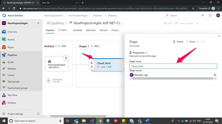Azure Devops Project Configuration - Pipelines
