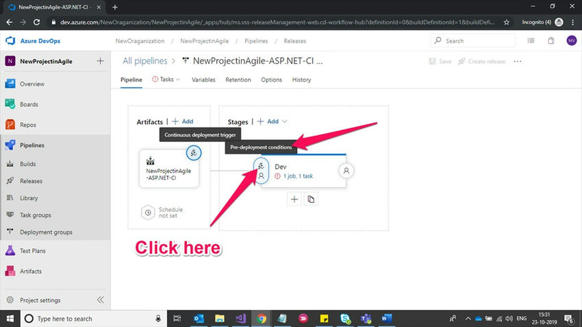 Azure Devops Project Configuration - Pipelines