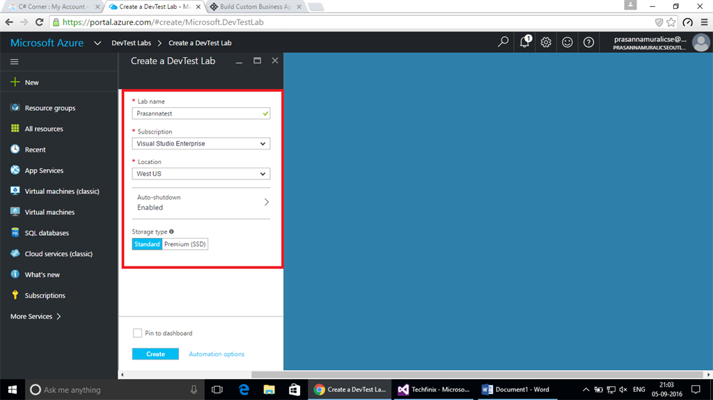 Azure devtest labs overview