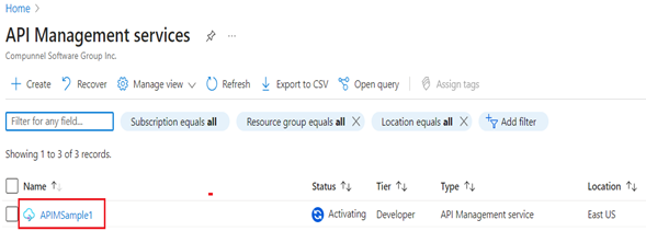Azure Directory and API Management Service Communication