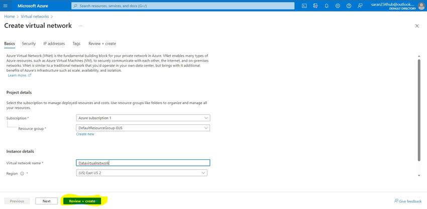 Project Review and Create