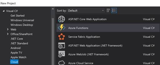 Azure Function Project Type