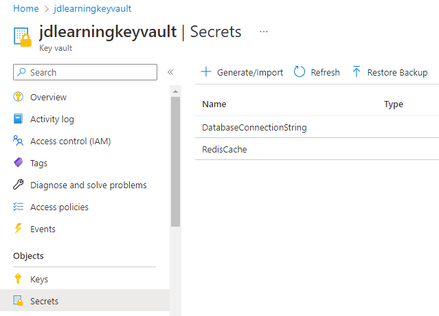 Azure Key Vault Configuration and Implementation using .NET Core 7 Web API