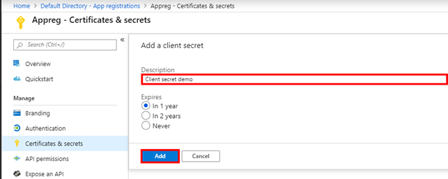 Azure Key Vault Keystore Configuration