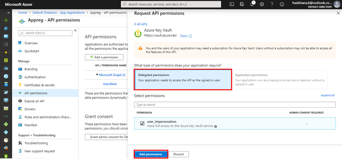 Azure Key Vault Keystore Configuration