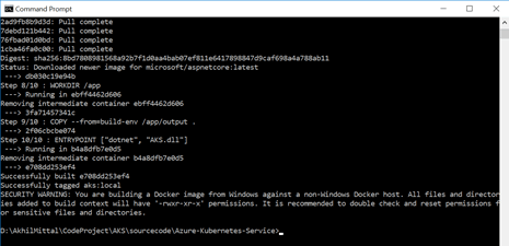 Azure Kubernetes Services - Containerize ASP.NET Core Applications With Docker