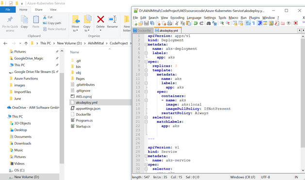 Azure Kubernetes Services - Deploying ASP.NET Core Application To Azure Kubernetes Services