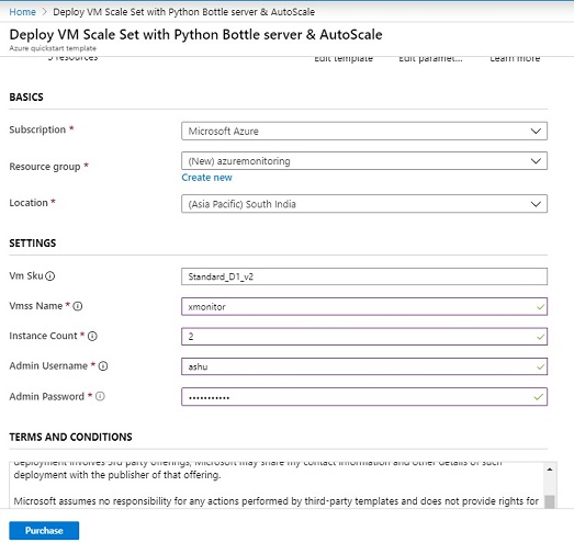 How To Configure Azure Monitoring Using Custom Template