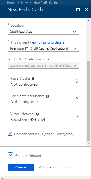 Azure Redis Cache with a Step by Step Demo