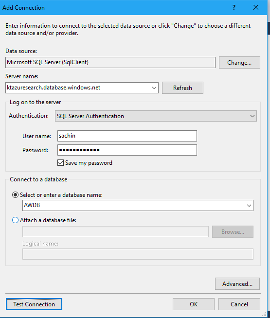 SQL Server Authentication