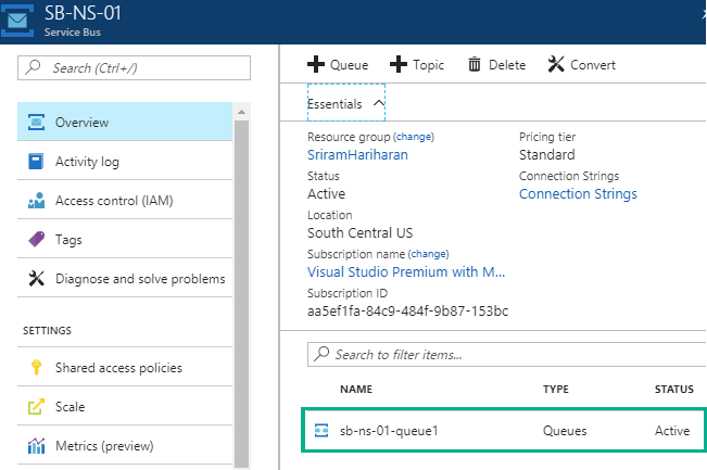 Azure Service Bus - Peek-Lock A Message From Queue Using Azure Logic Apps