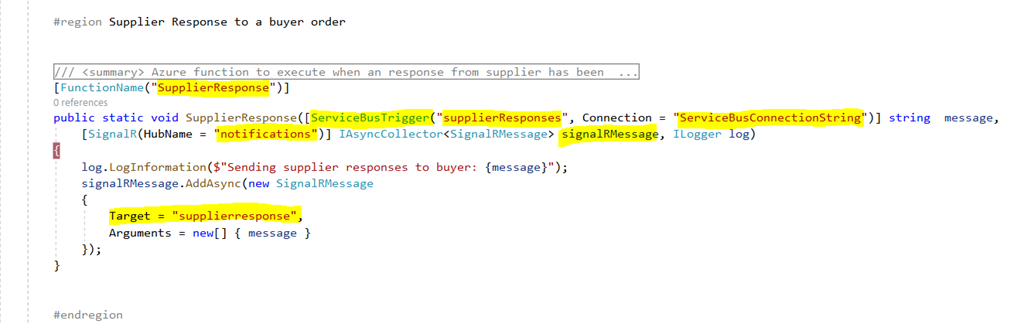 Azure SignalR Service With Azure Functions And Service Bus