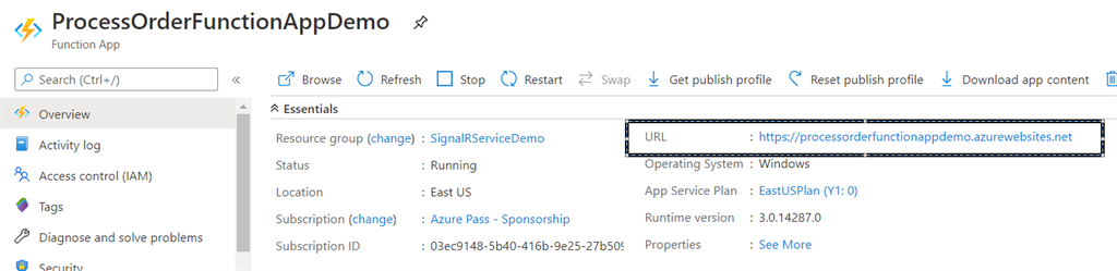 Azure SignalR Service With Azure Functions And Service Bus